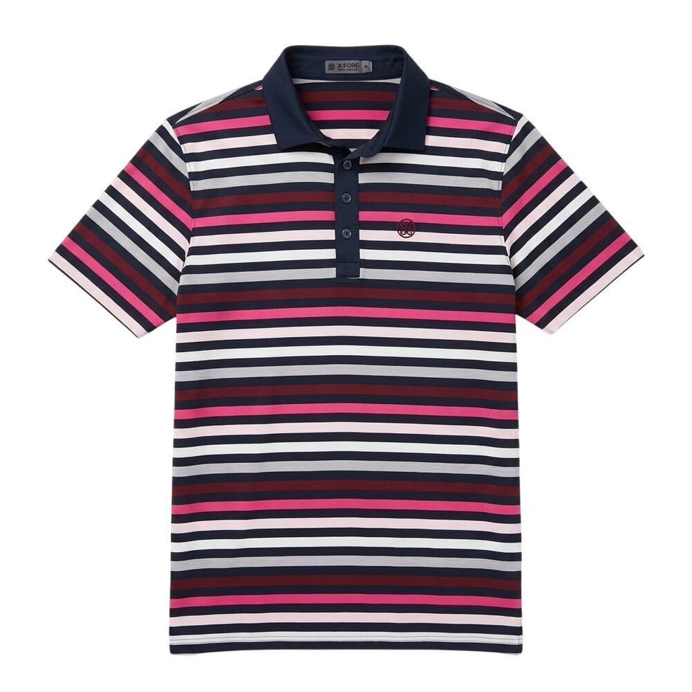 G/FORE Stripe Golf Polo Tiburon Naples Men's Large
